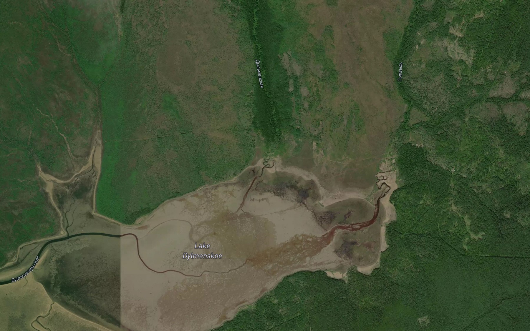 Satellite map of the Dyl'menskaya