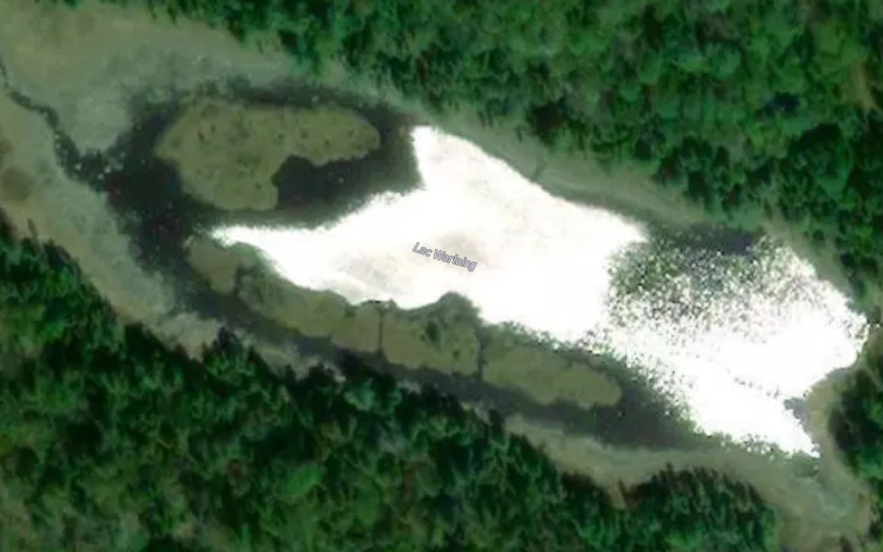 Satellite map of the Lac Warlaing
