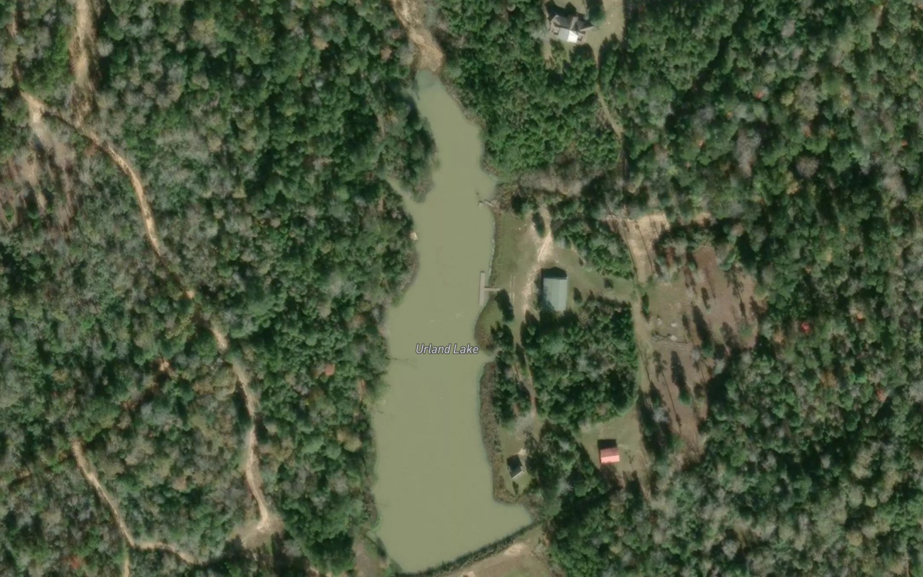 Satellite map of the Urland Lake