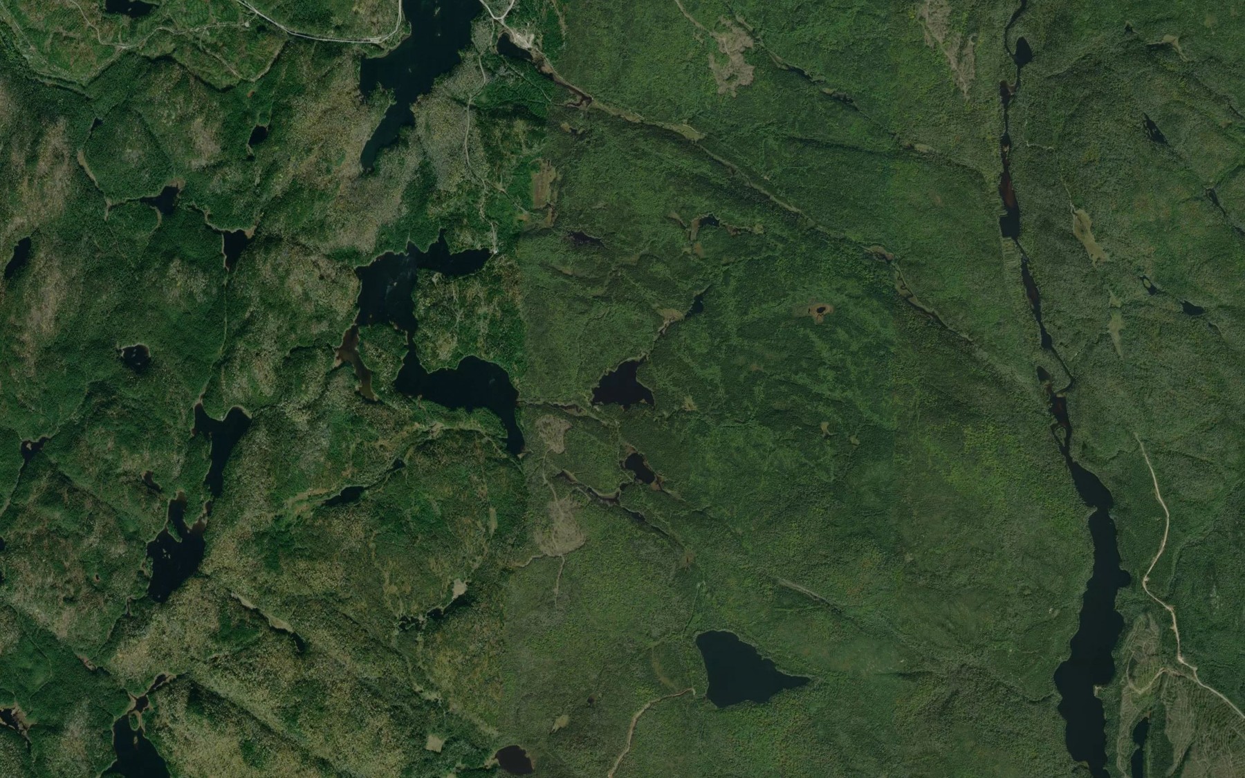 Satellite map of the Lac Belanger
