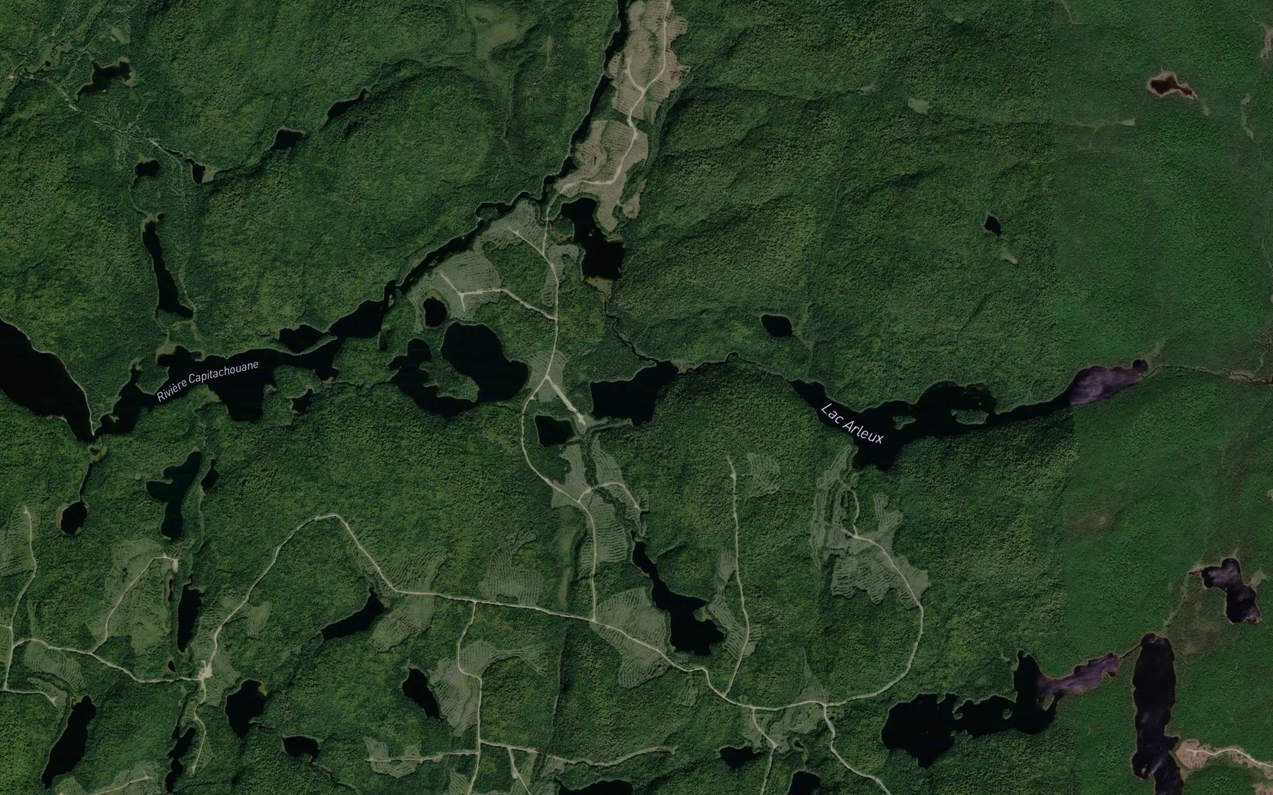 Satellite map of the Lac du Rhinoceros