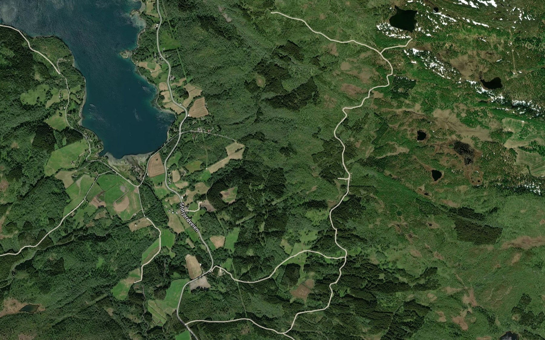 Satellite map of the Asenbakkbekken