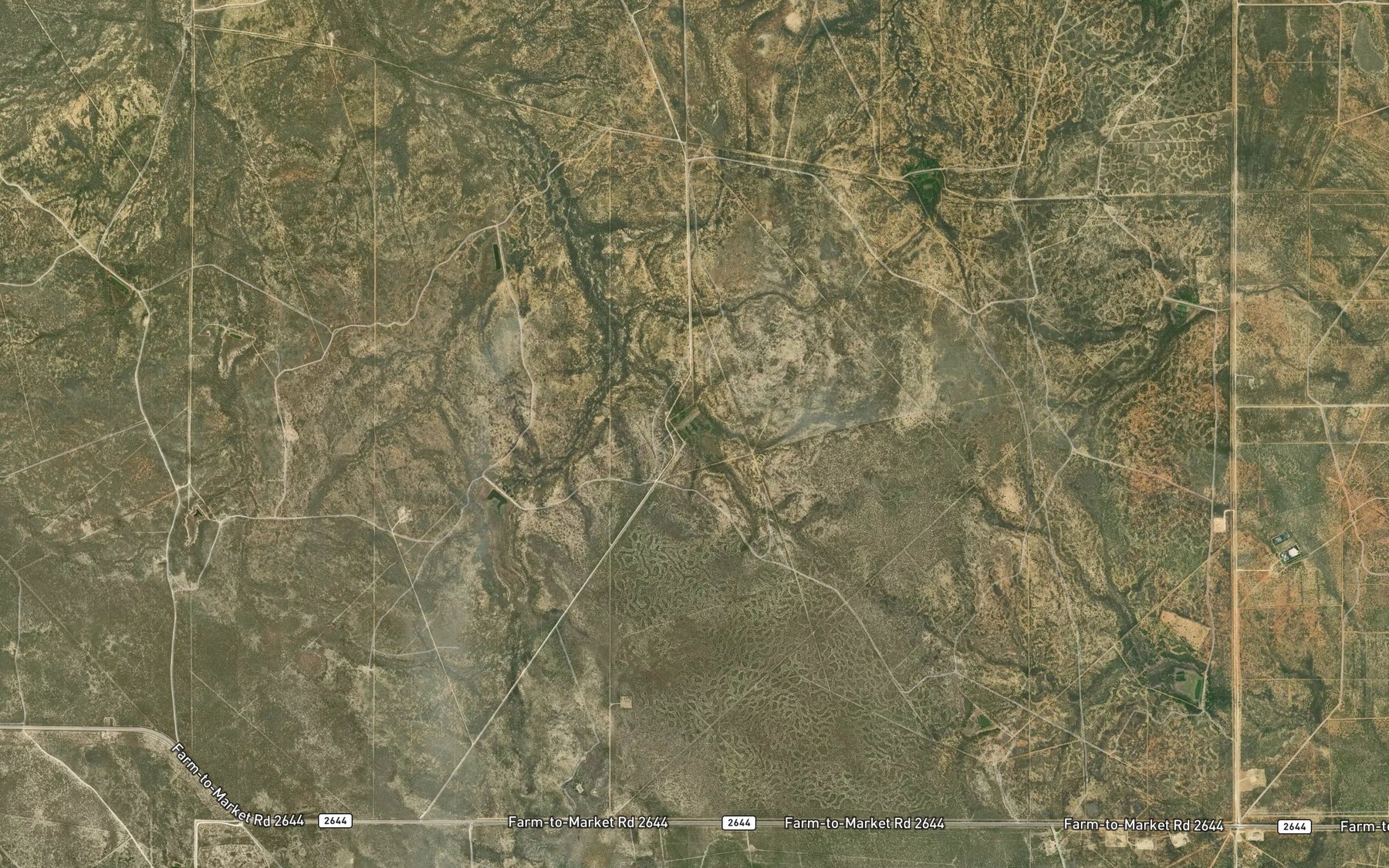Satellite map of the Farias Ranch Lake Number 4