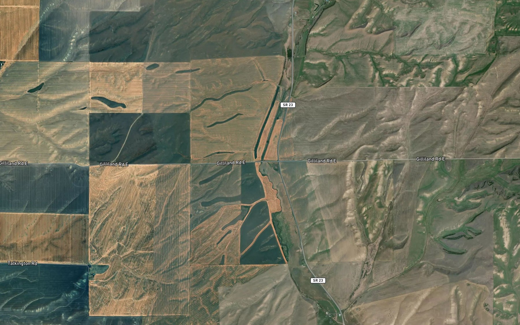 Satellite map of the Armstrong Lake