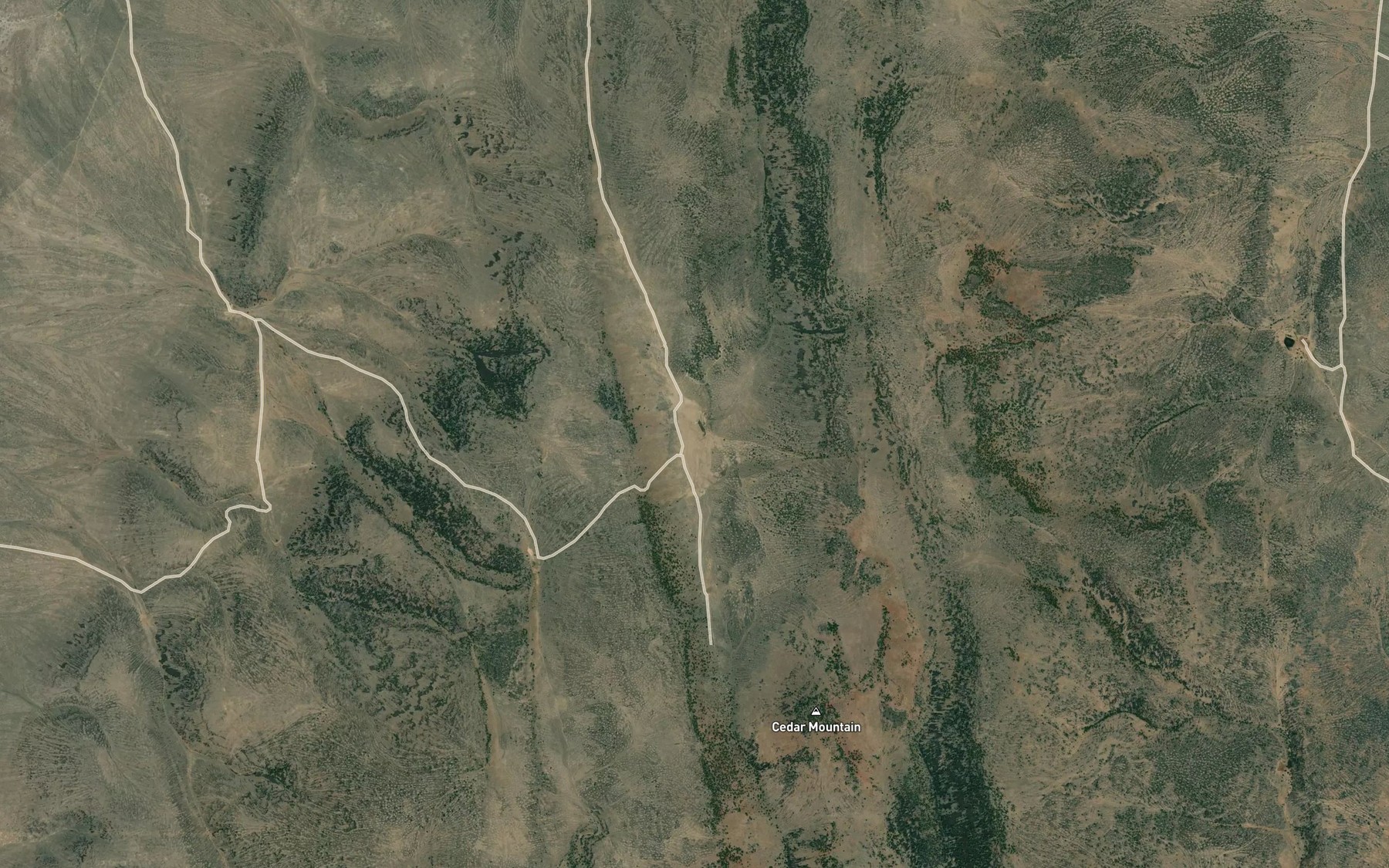Satellite map of the Cook Stove Reservoir