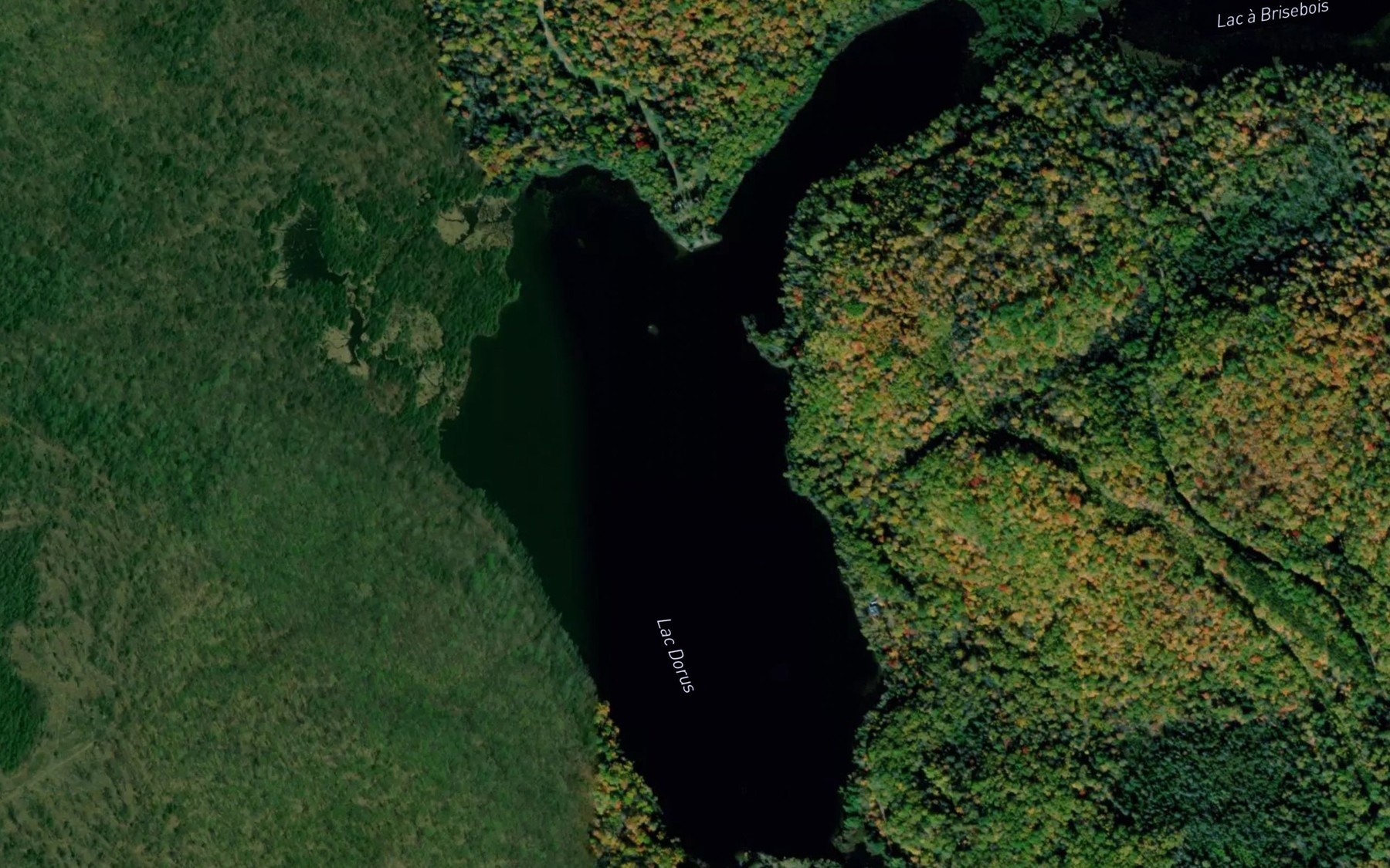 Satellite map of the Lac Dorus