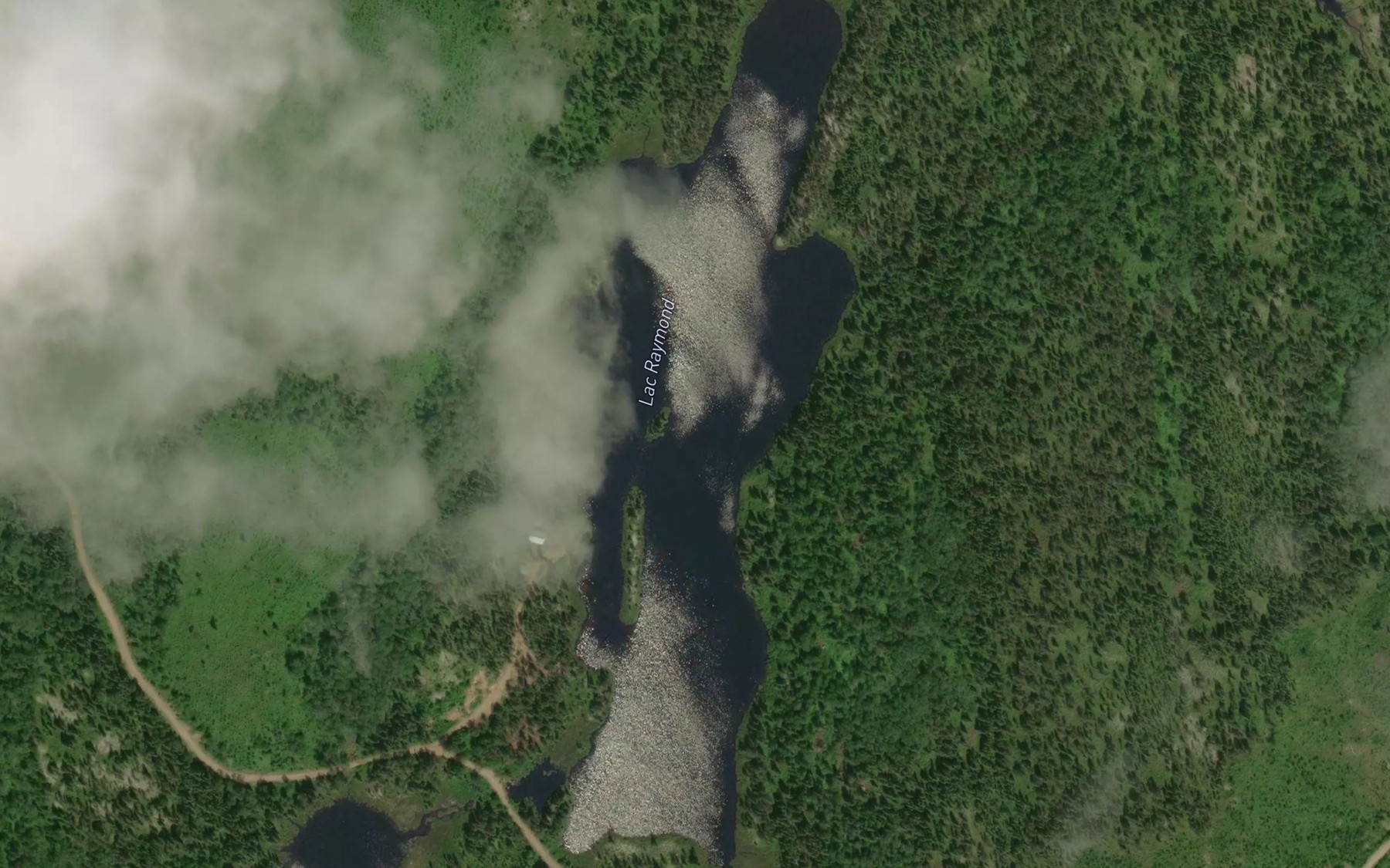 Satellite map of the Lac Raymond