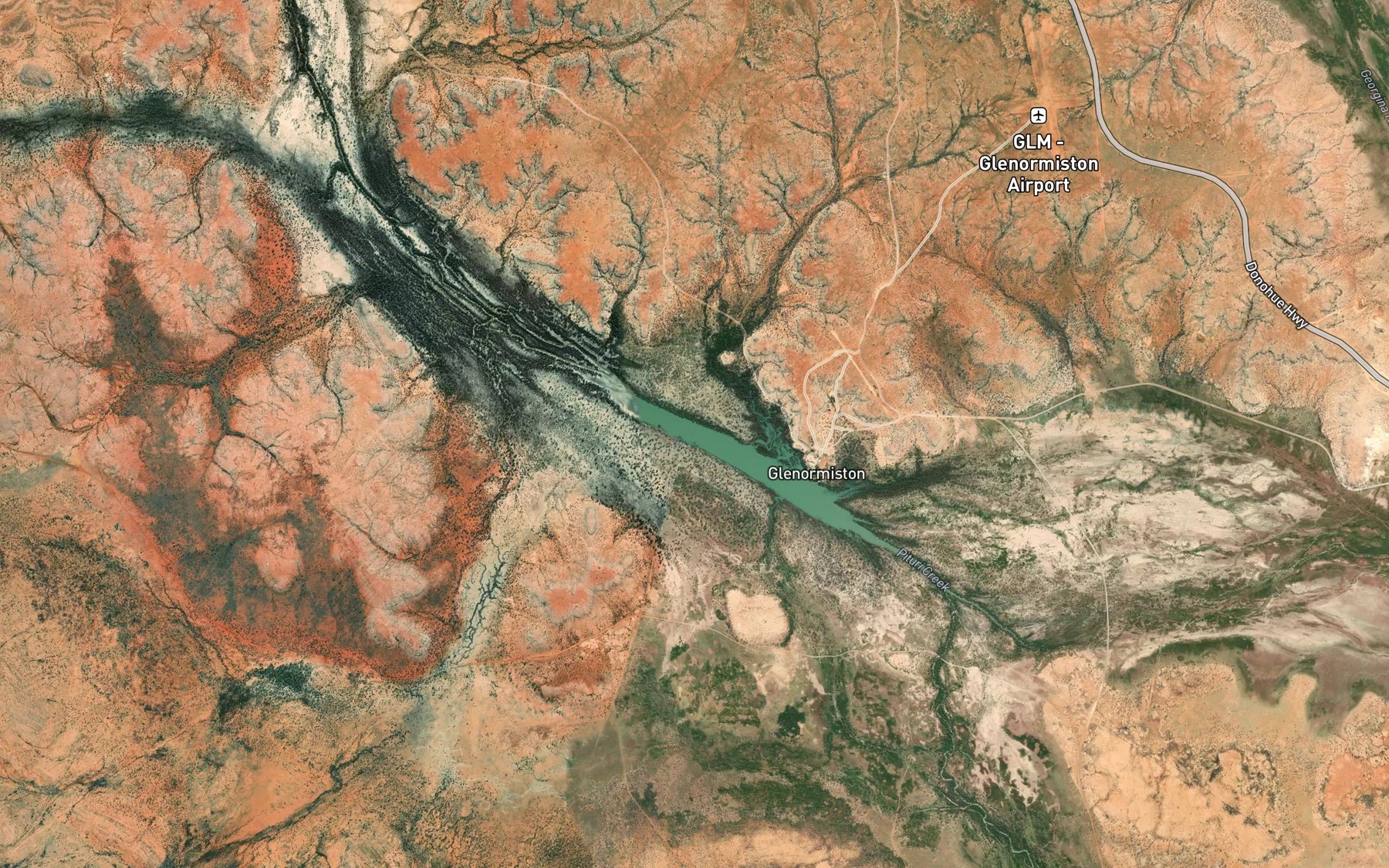 Satellite map of the Lake Idamea