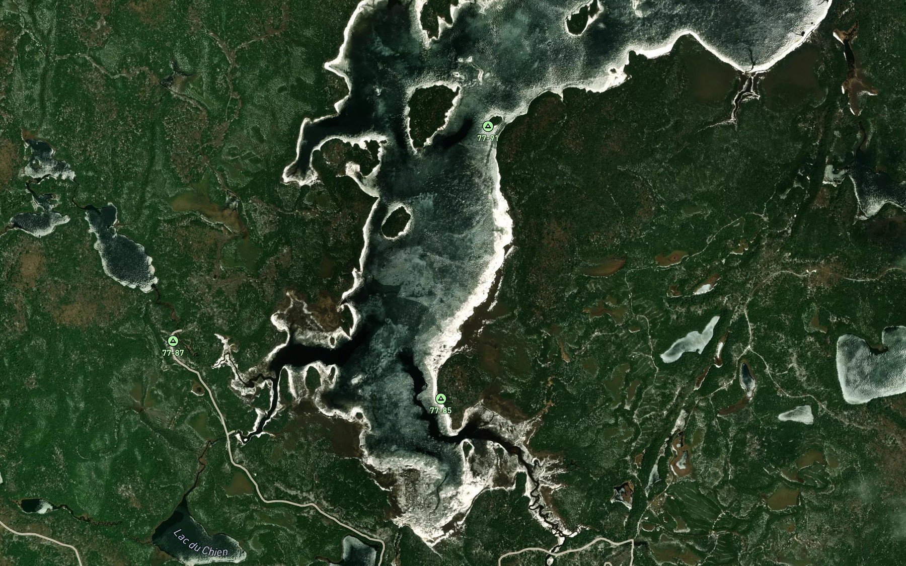 Satellite map of the Baie des Missionnaires