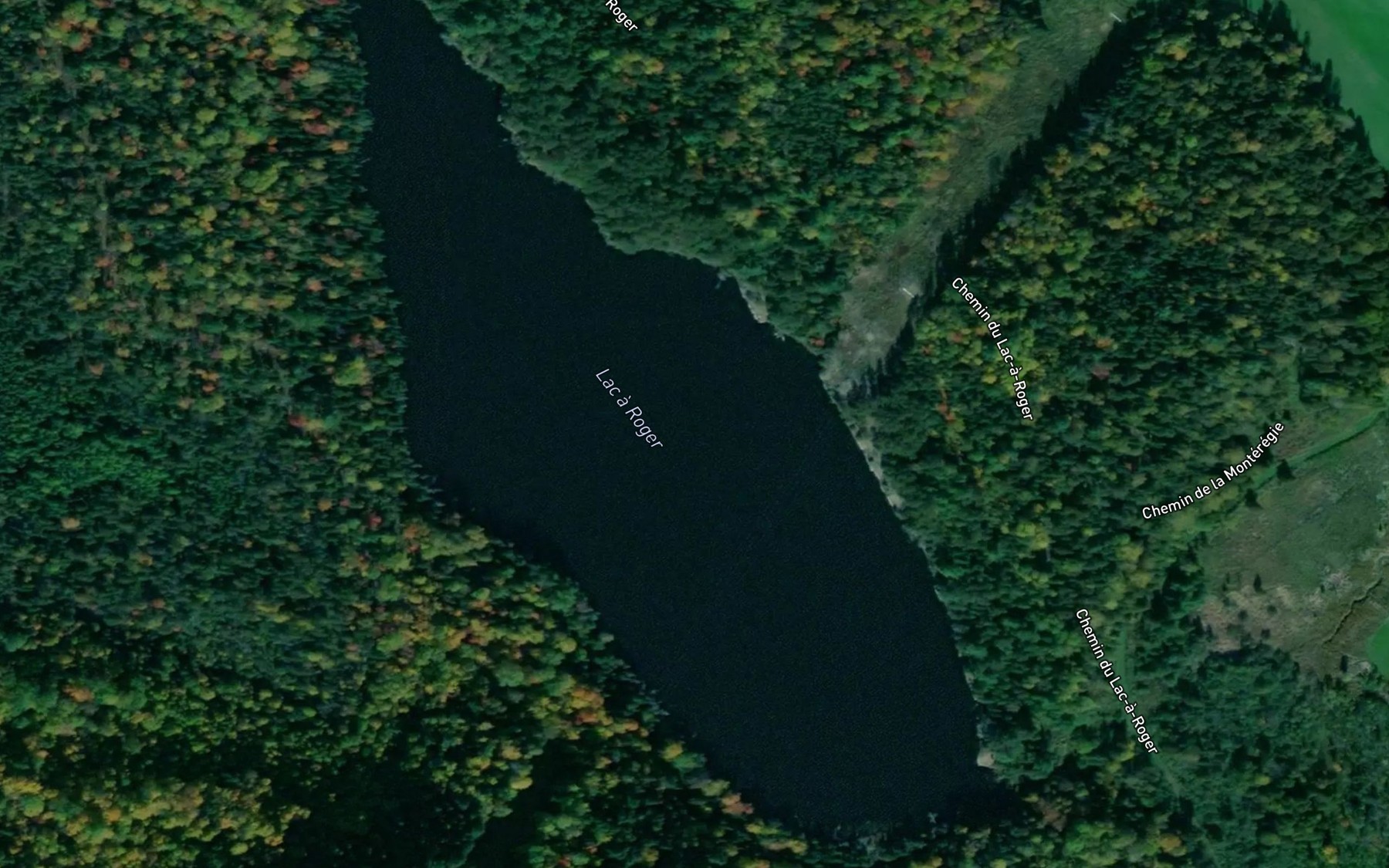 Satellite map of the Lac a Roger