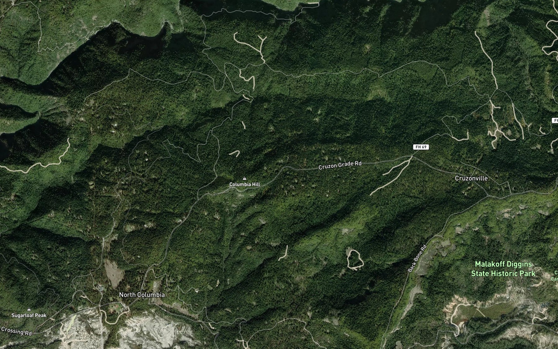 Satellite map of the Jackies Orchard Spring