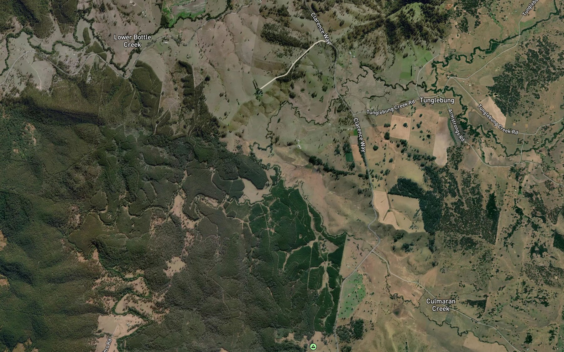 Satellite map of the Culmaran Creek