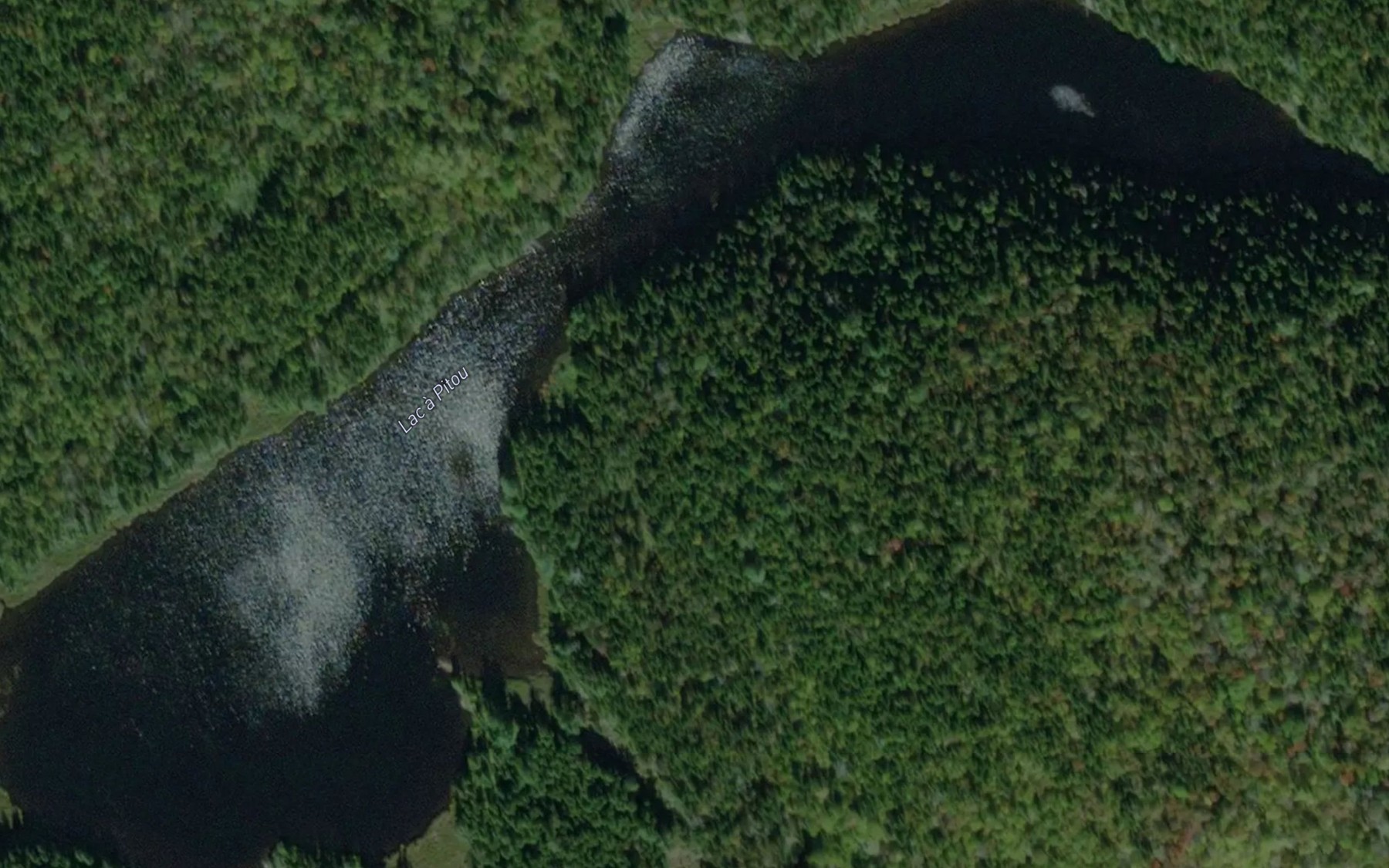 Satellite map of the Lac a Pitou