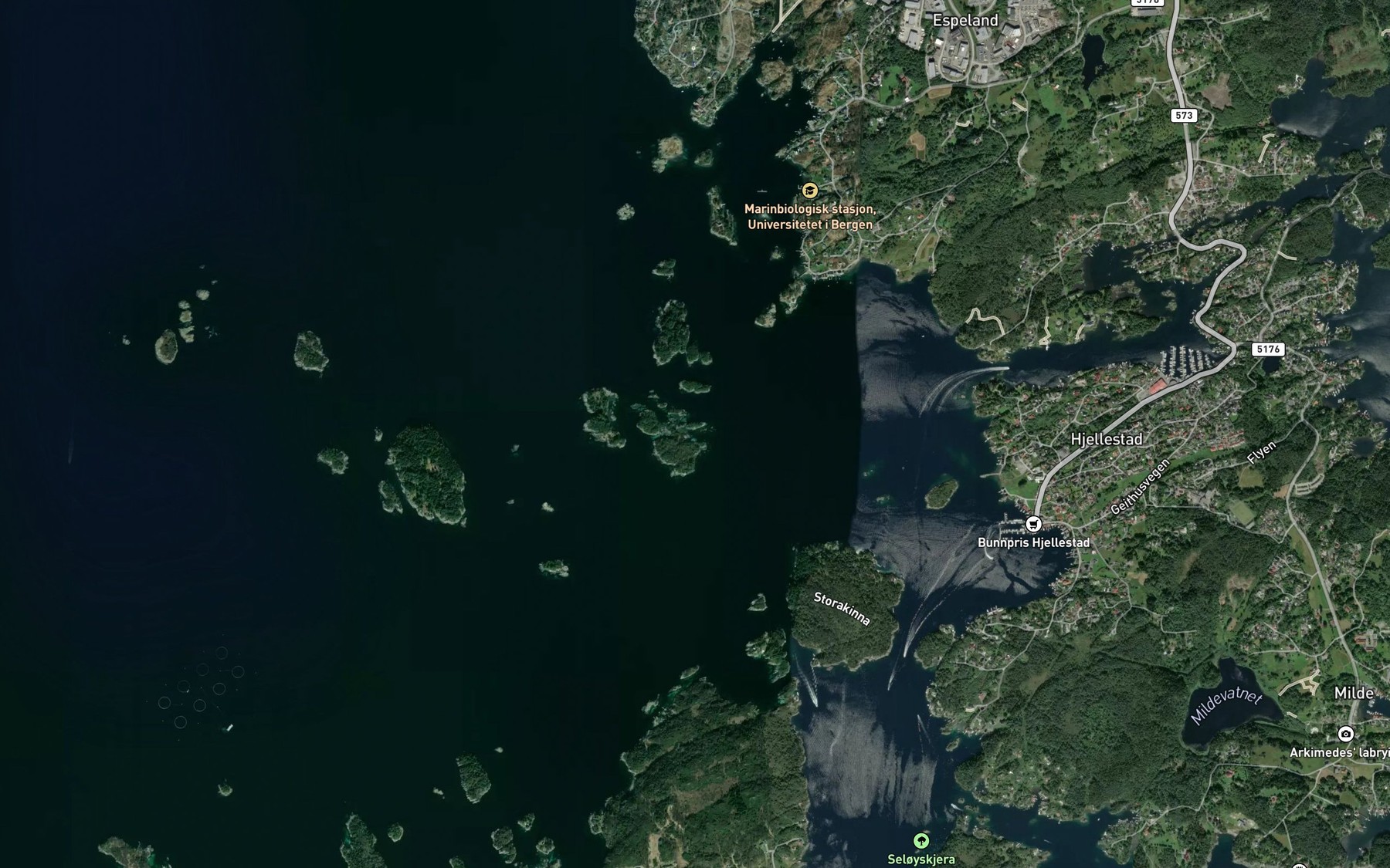 Satellite map of the Eggholmsvagen