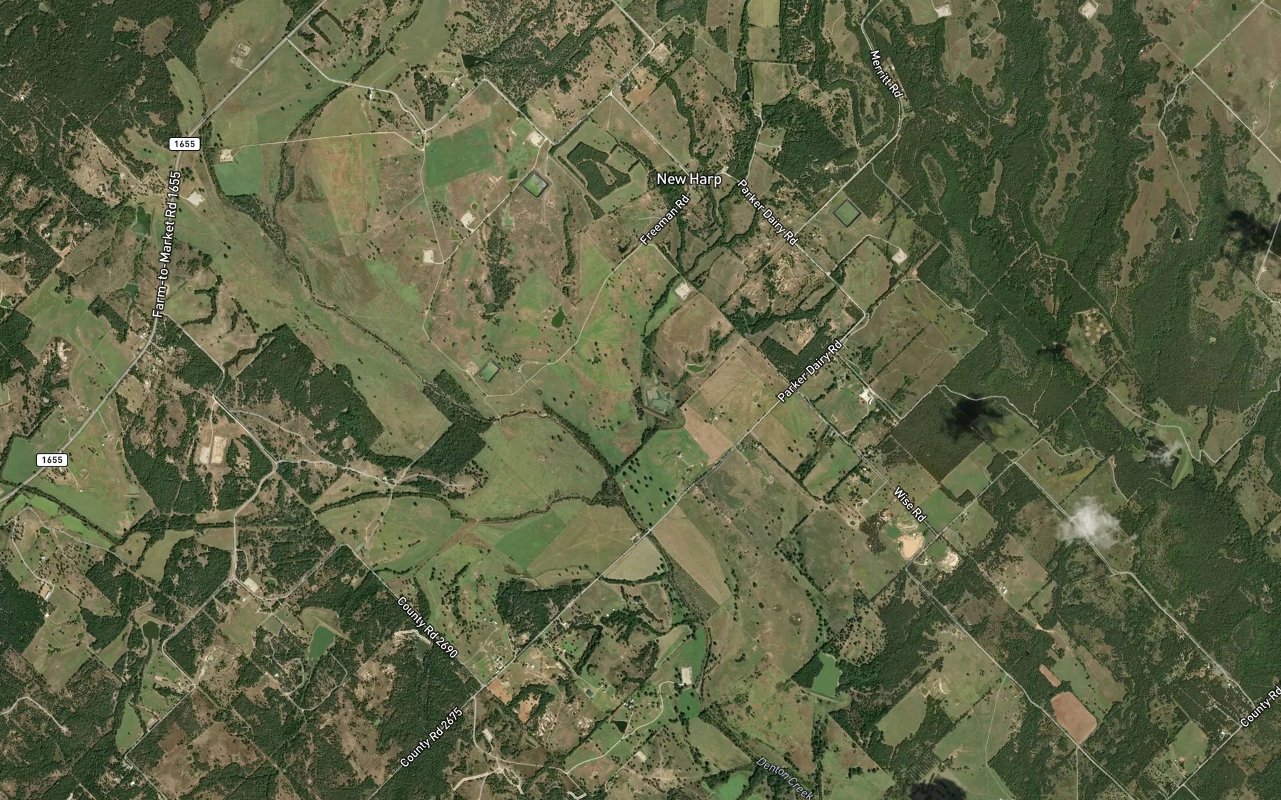 Satellite map of the Soil Conservation Service Site 10a Reservoir