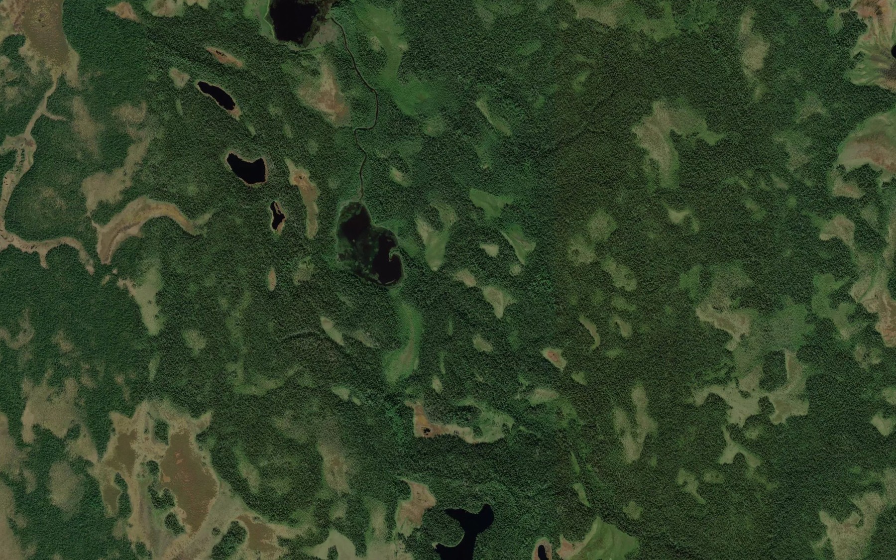 Satellite map of the Ozero Sredneye Yershovo