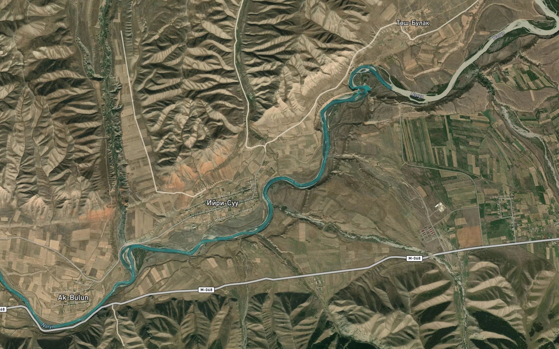Satellite map of the Irisu