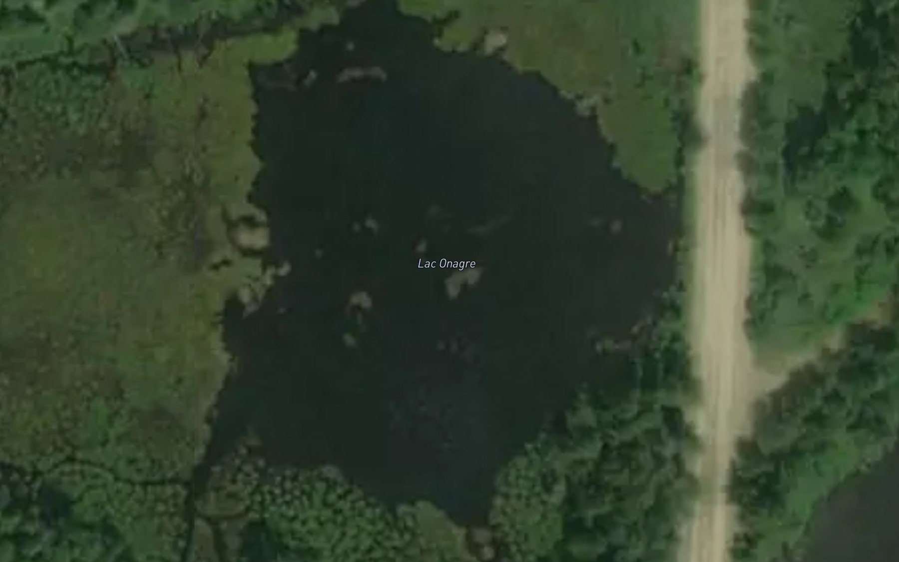 Satellite map of the Lac Onagre