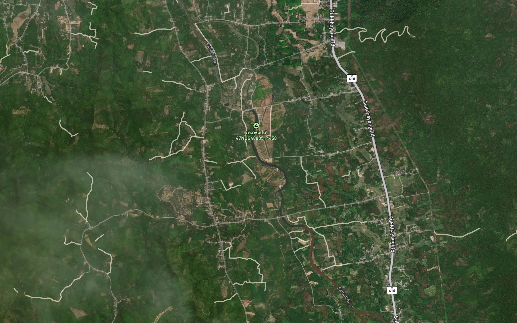 Satellite map of the Khlong Batubuele