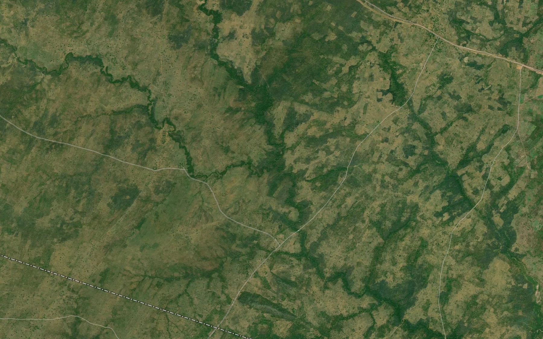 Satellite map of the River Opu