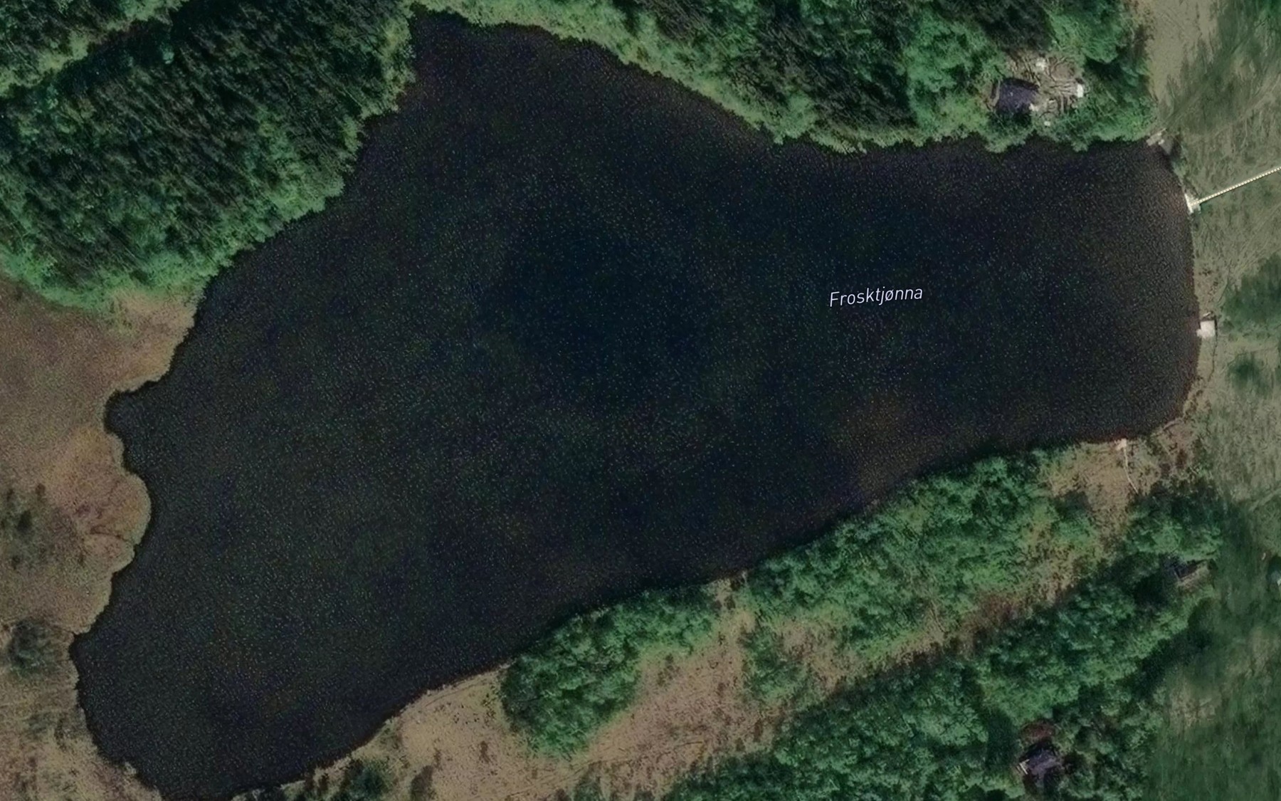 Satellite map of the Frosktjonna