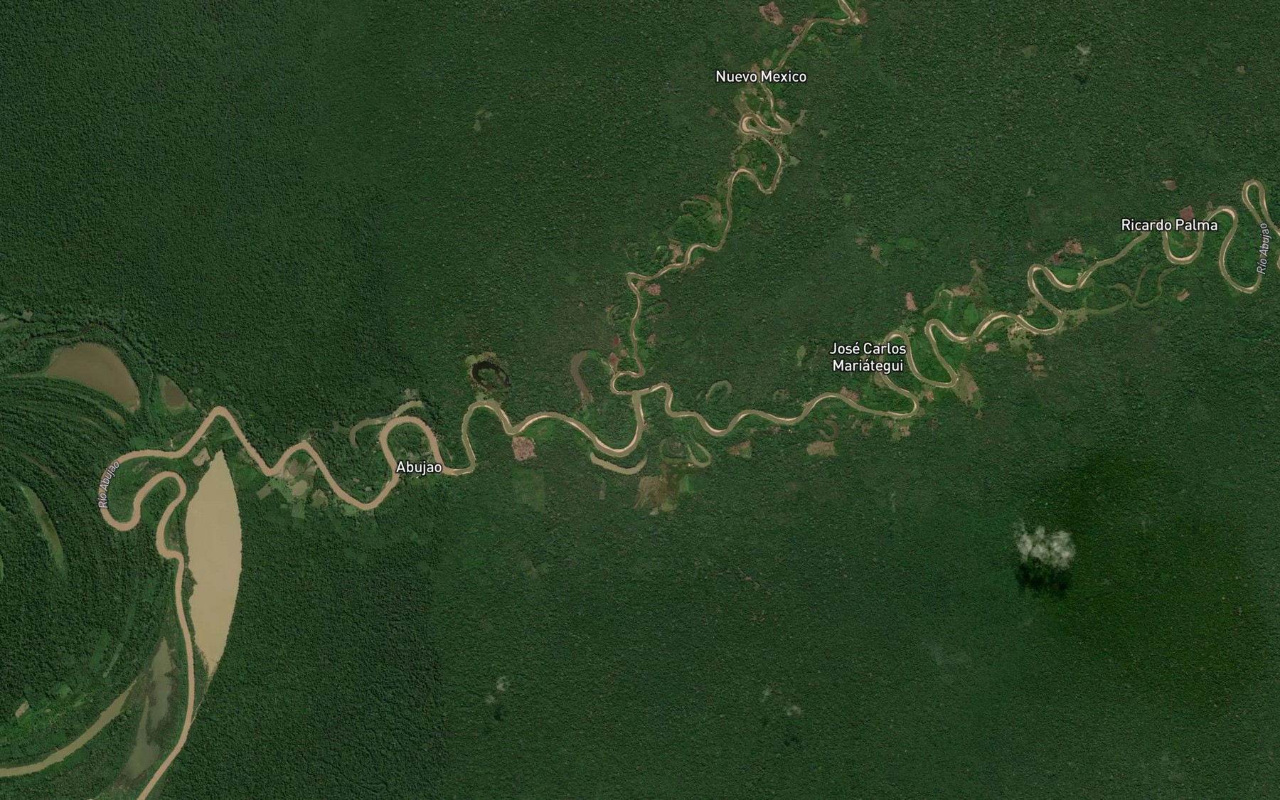 Satellite map of the Rio Sheshea
