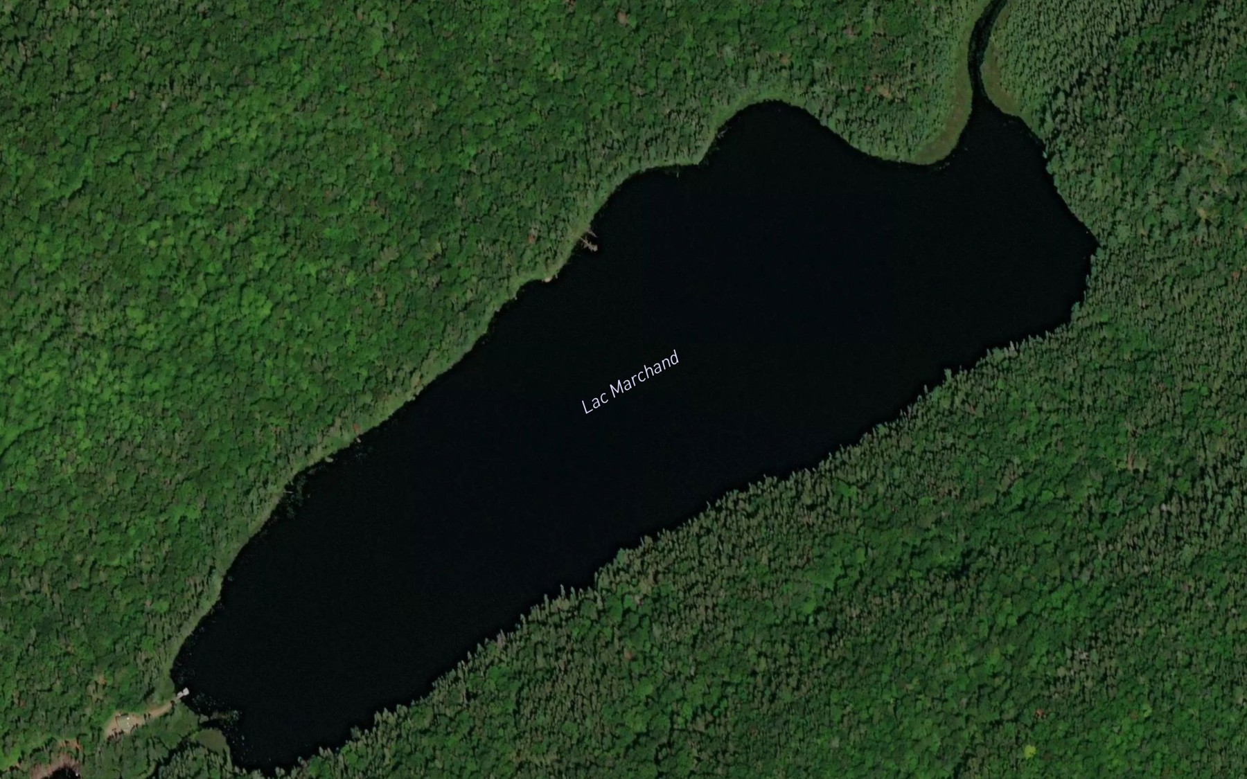 Satellite map of the Lac Marchand