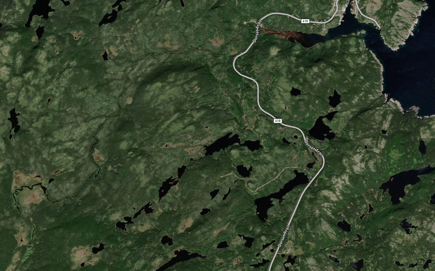 Satellite map of the Beaver Pond