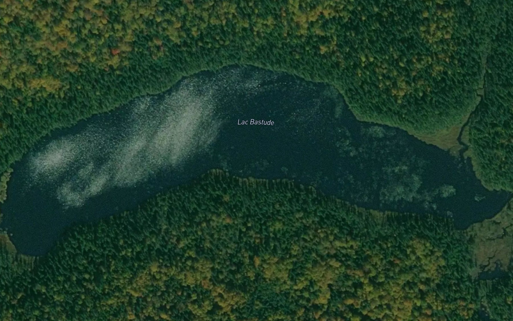 Satellite map of the Lac Bastude