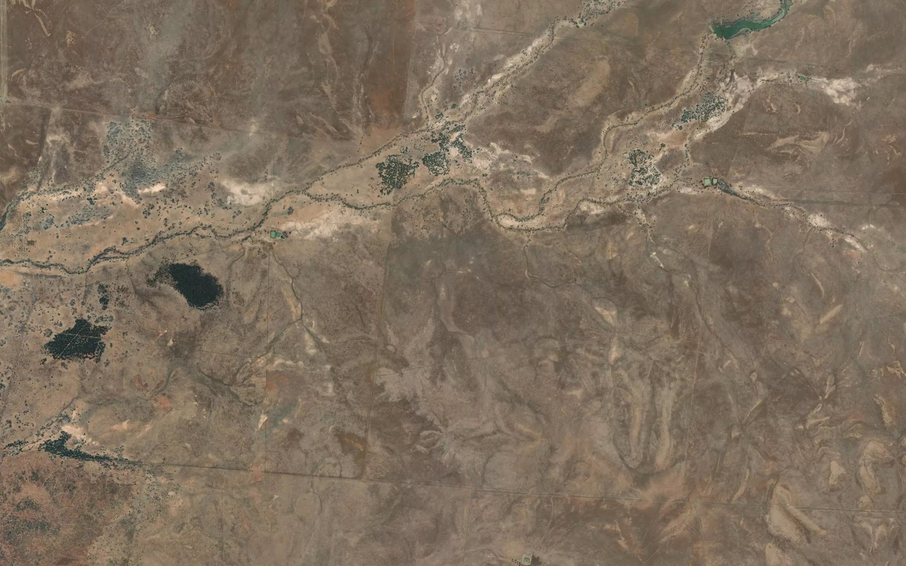 Satellite map of the Boundary Creek
