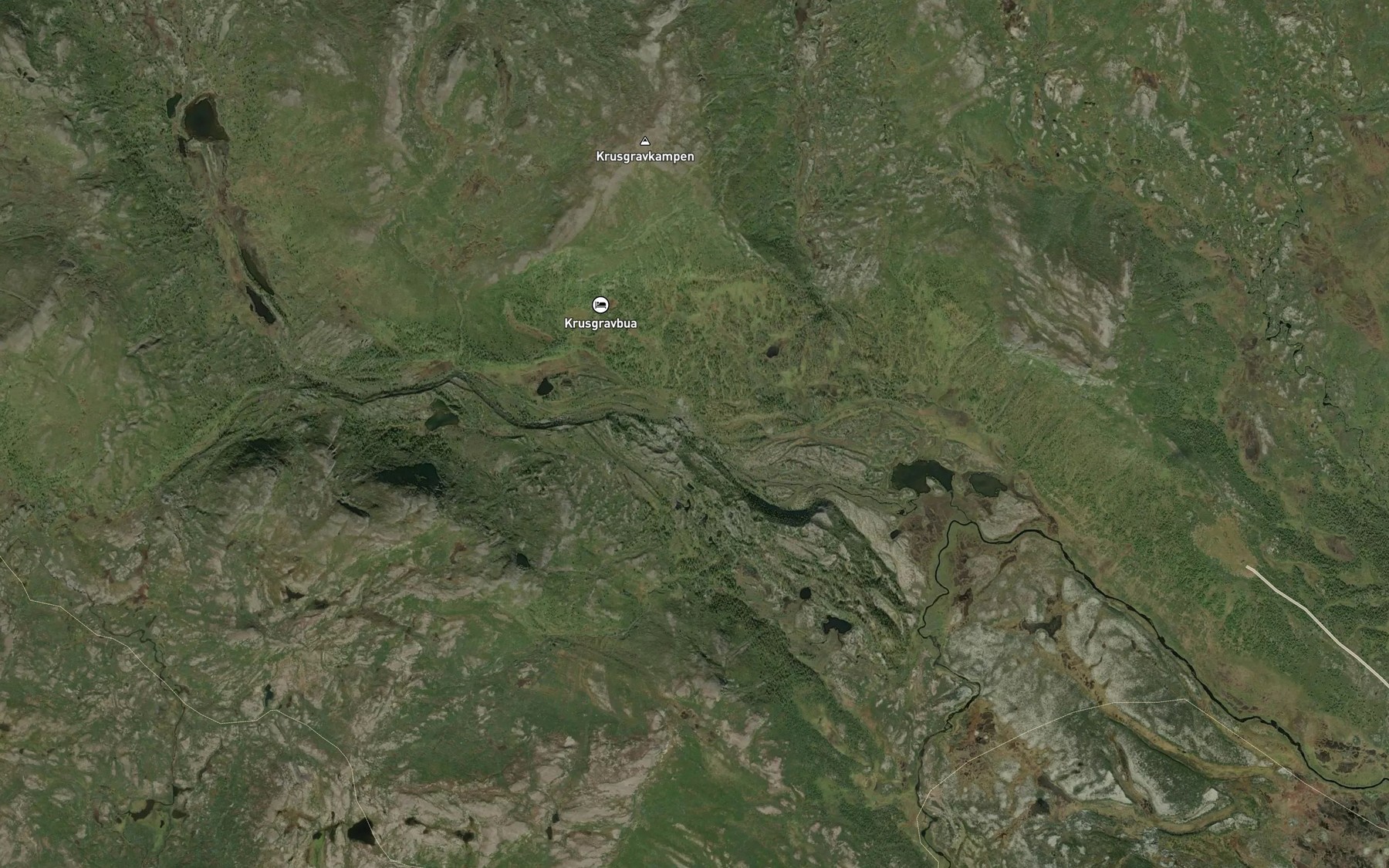 Satellite map of the Krusgravbekken