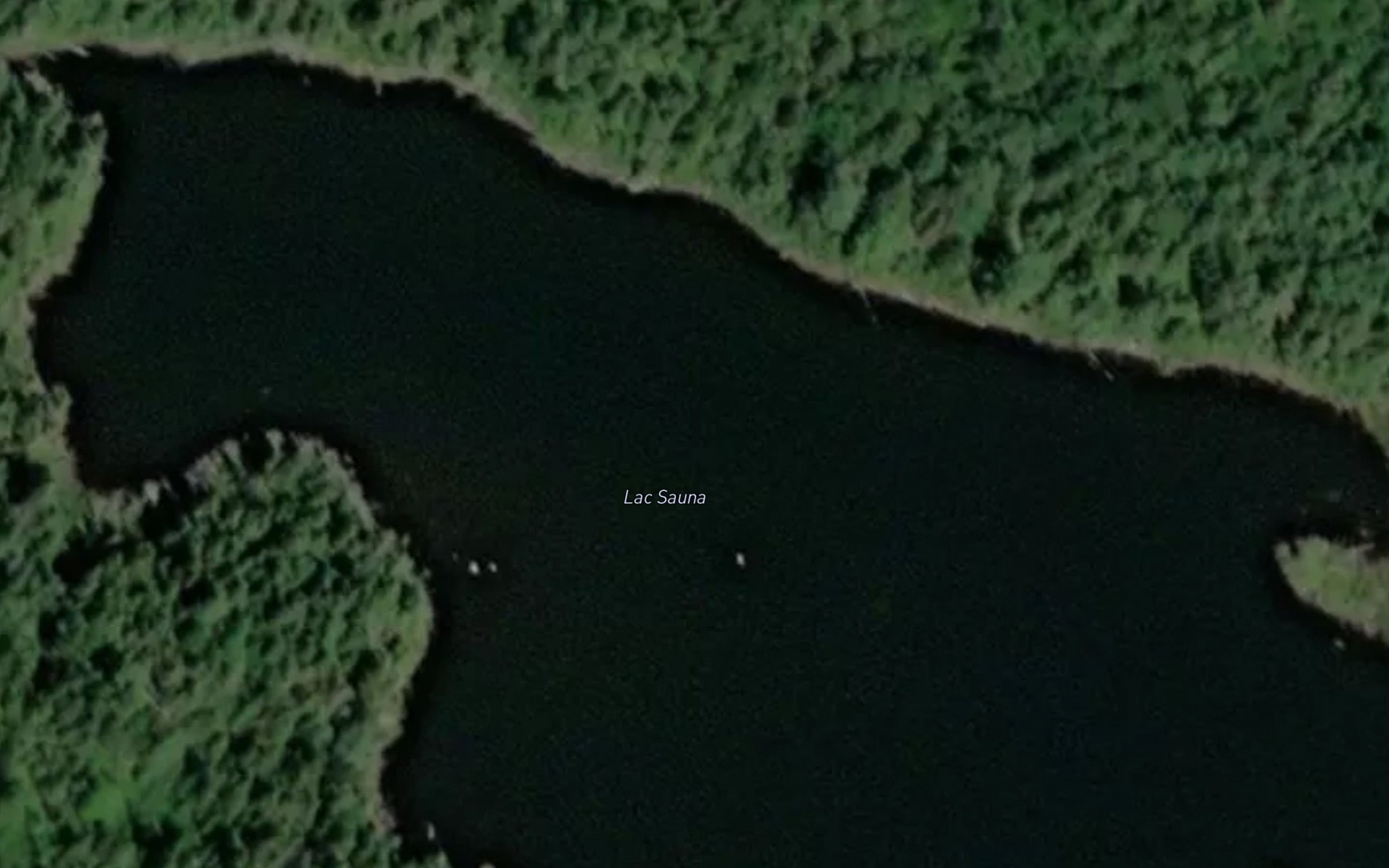 Satellite map of the Lac Sauna