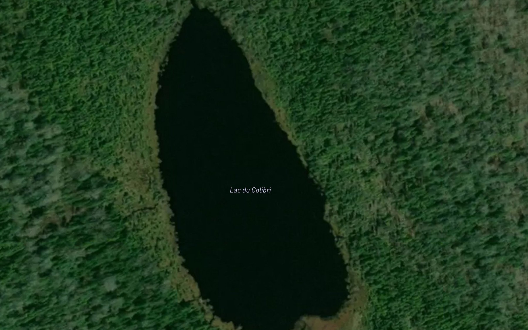 Satellite map of the Lac du Colibri