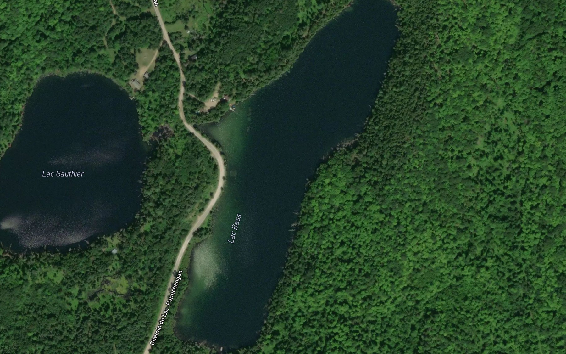 Satellite map of the Lac Bass