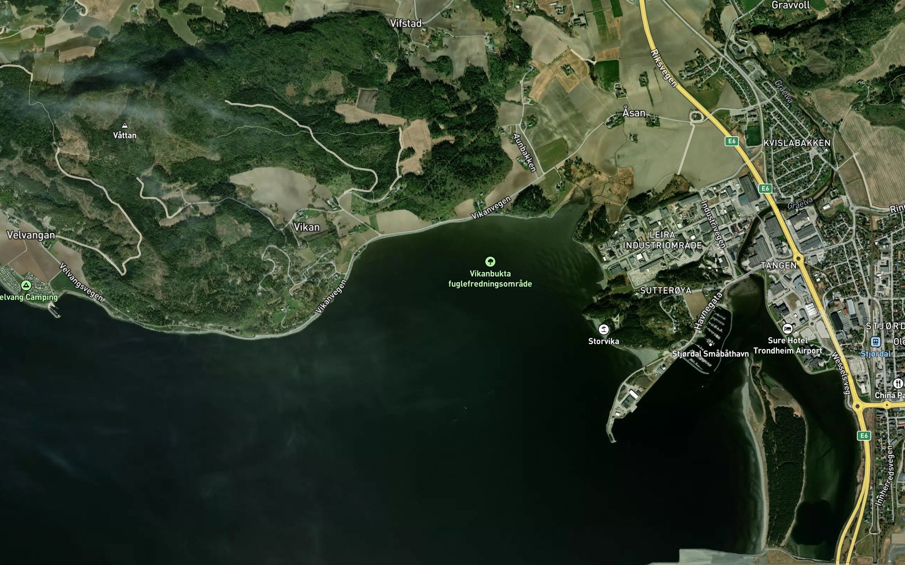 Satellite map of the Vikbukta