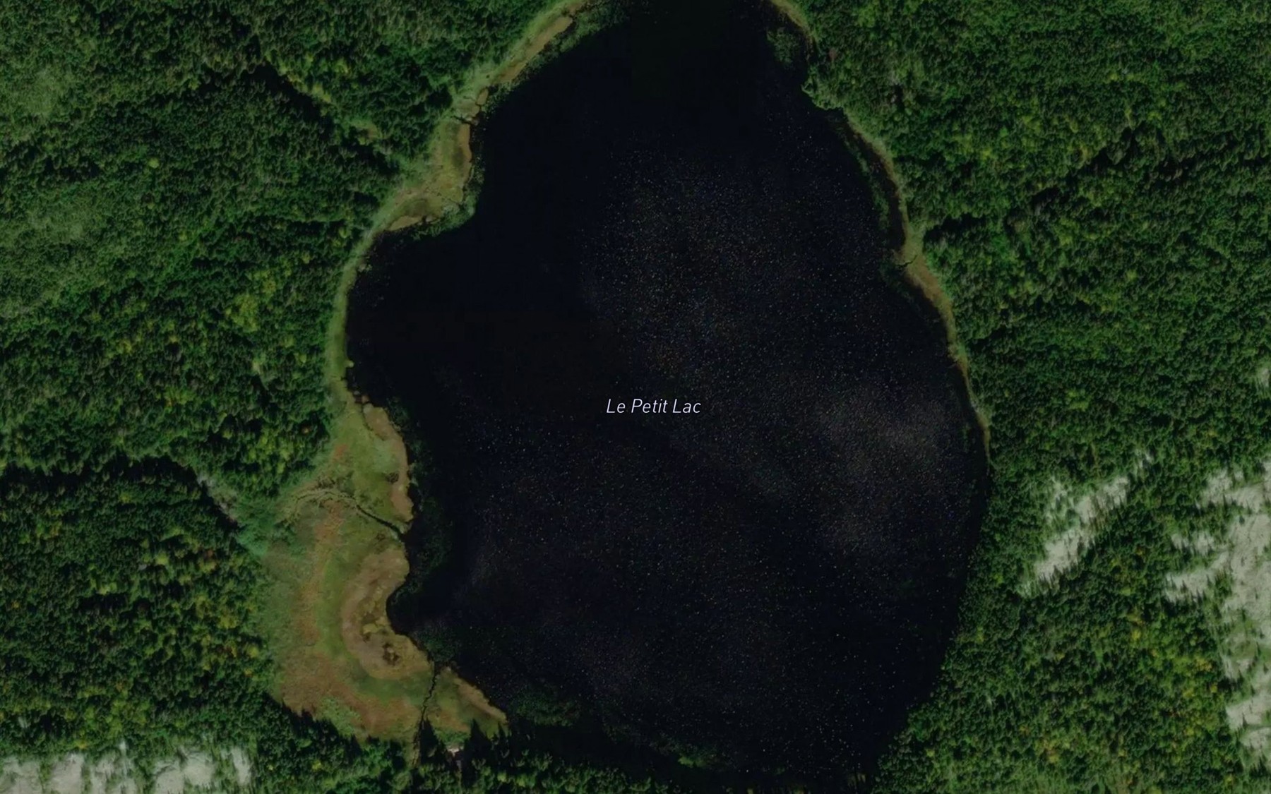 Satellite map of the Le Petit Lac