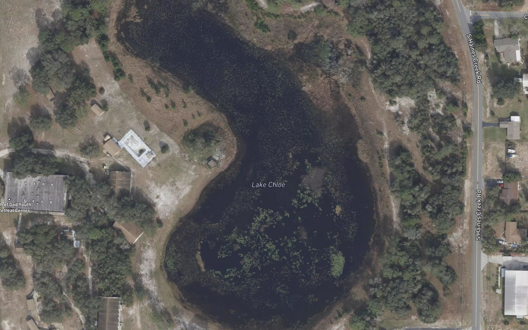 Satellite map of the Lake Chloe