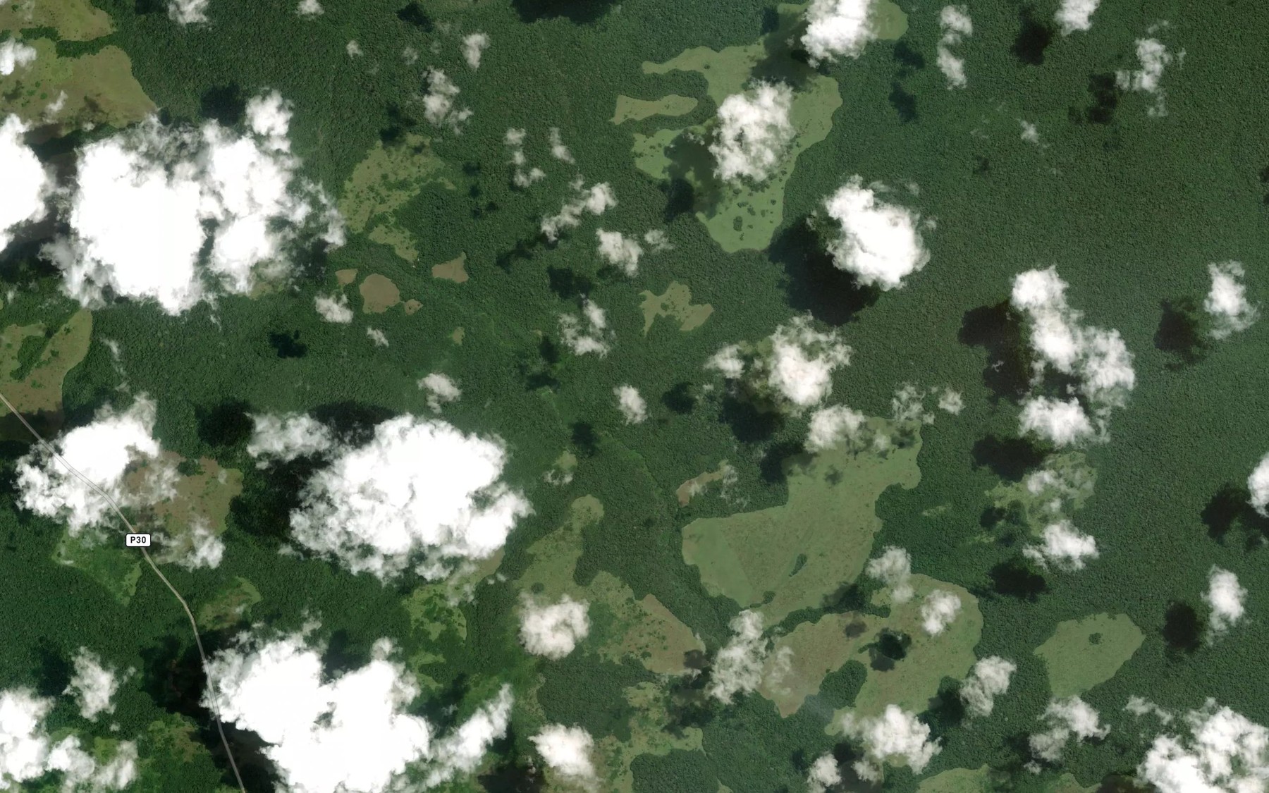 Satellite map of the Mboutou