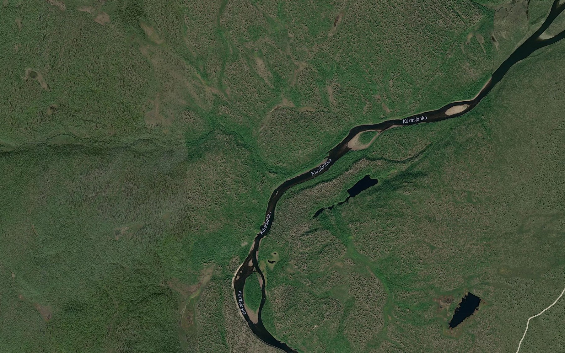 Satellite map of the Roavvejogas