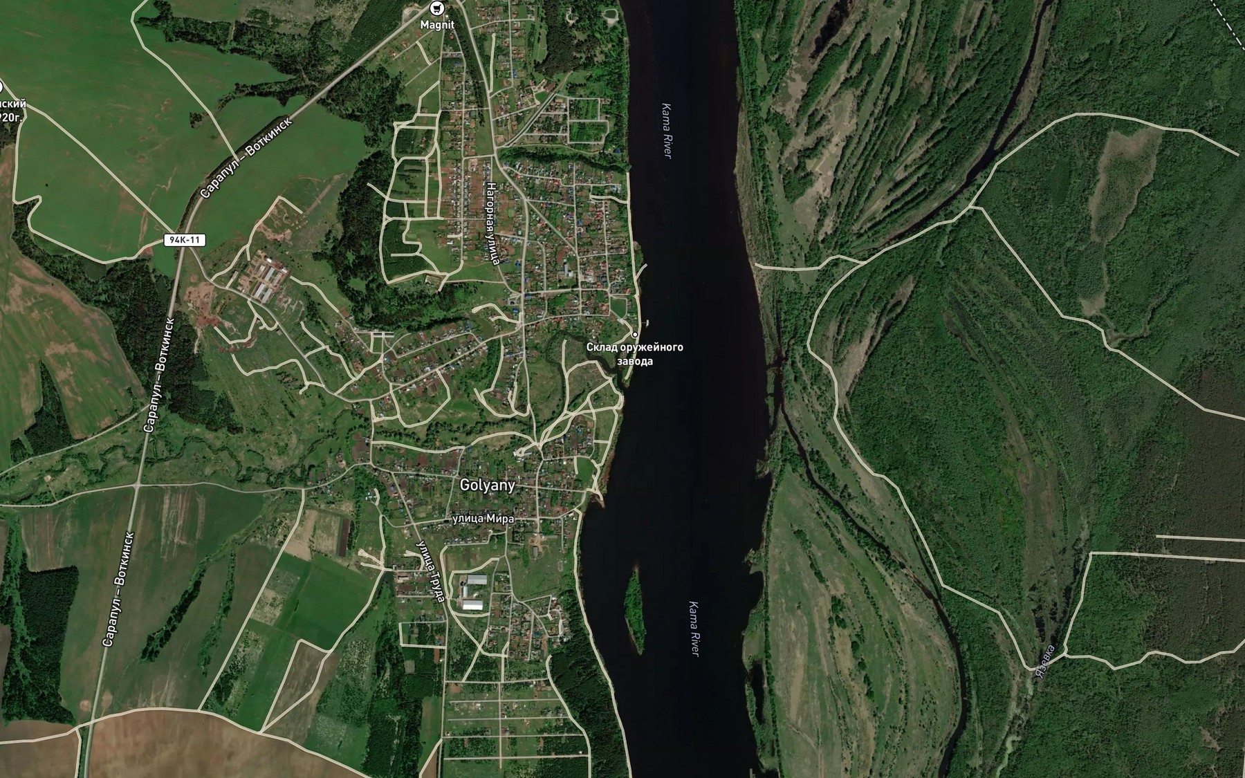 Satellite map of the Gol'yanka