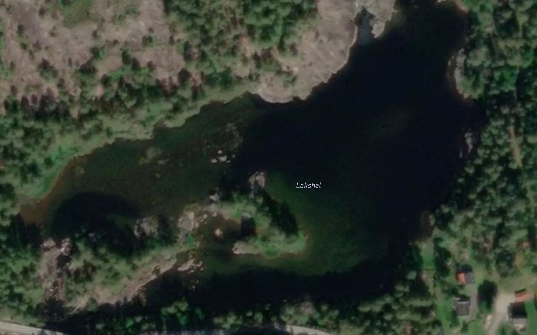Satellite map of the Lakshol
