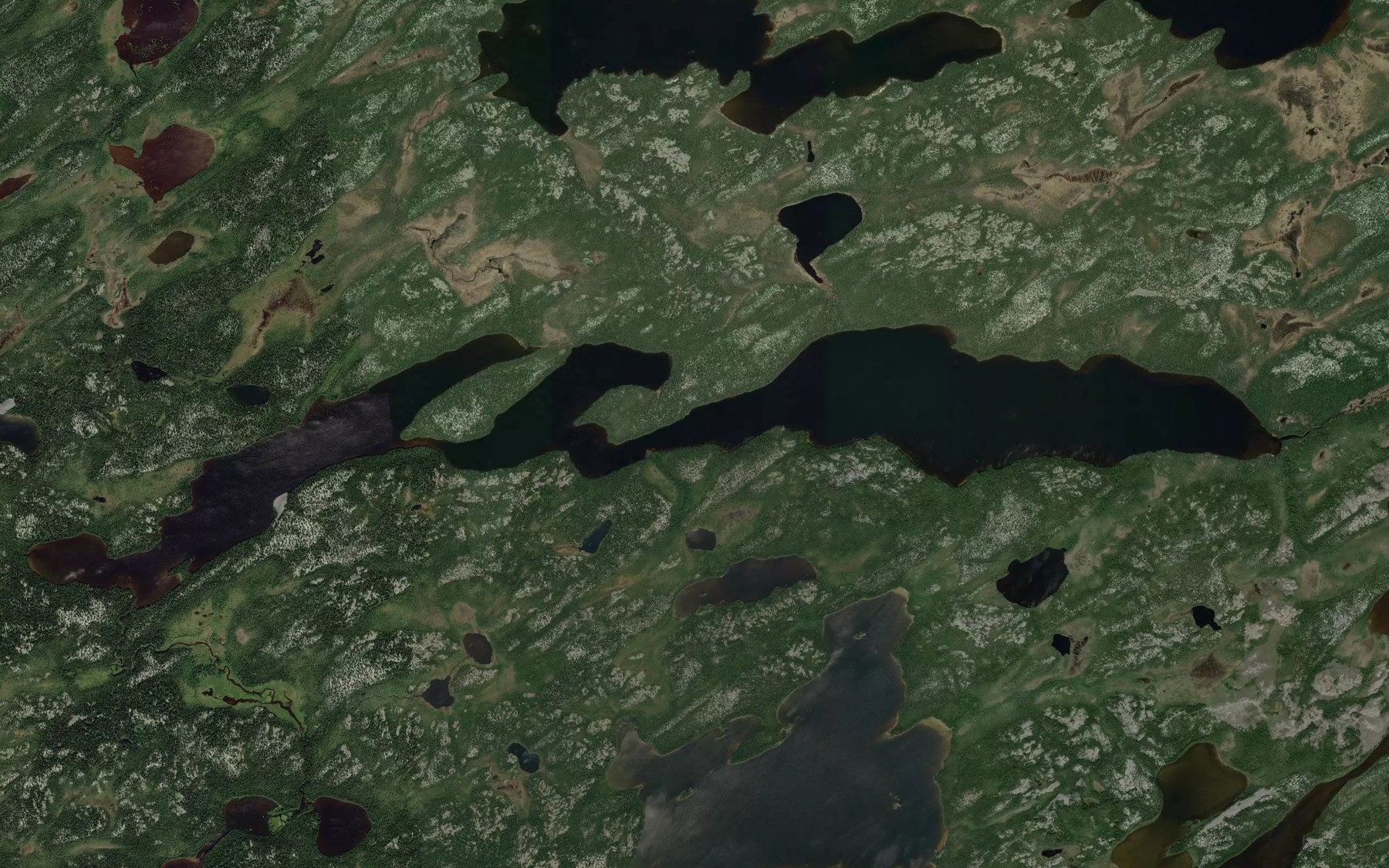 Satellite map of the Lac Wiyawachikamaw
