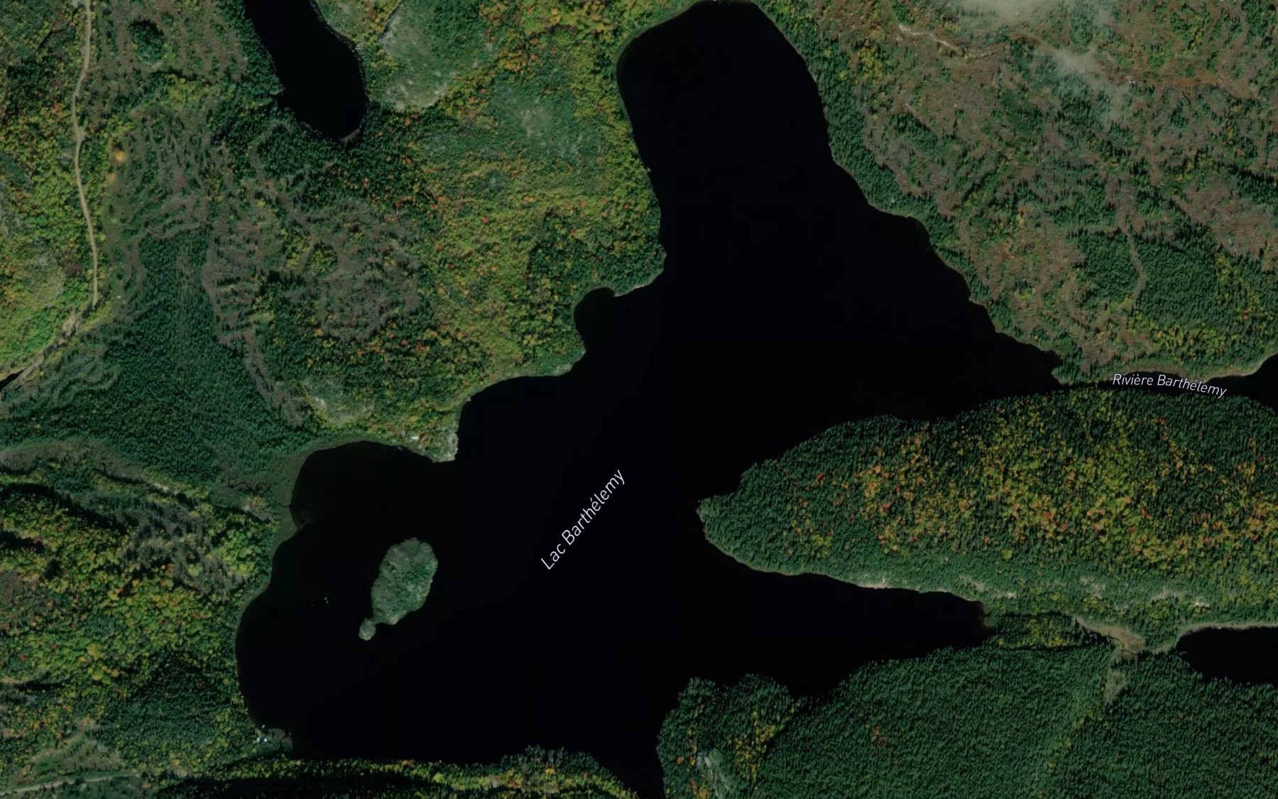 Satellite map of the Lac Barthelemy