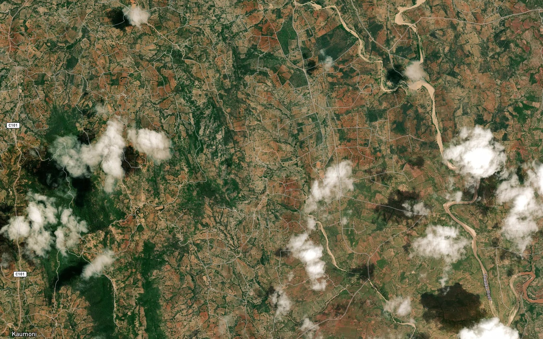 Satellite map of the Sabani