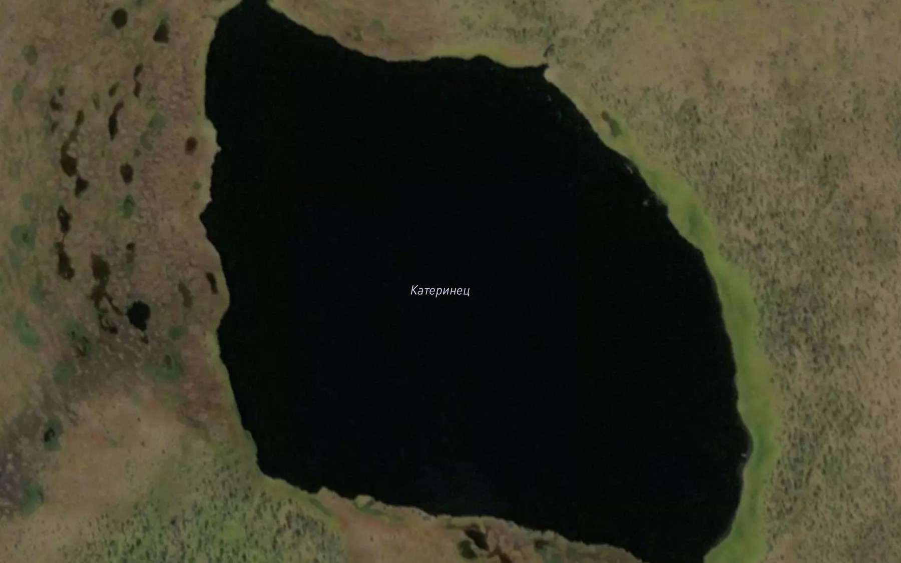 Satellite map of the Ozero Katerinets