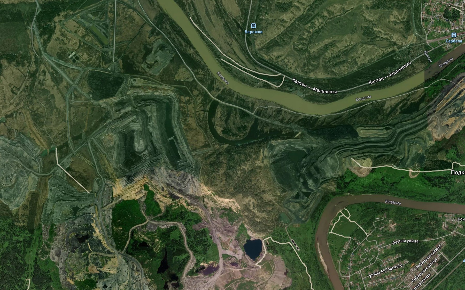Satellite map of the Ozero Taylepskoye