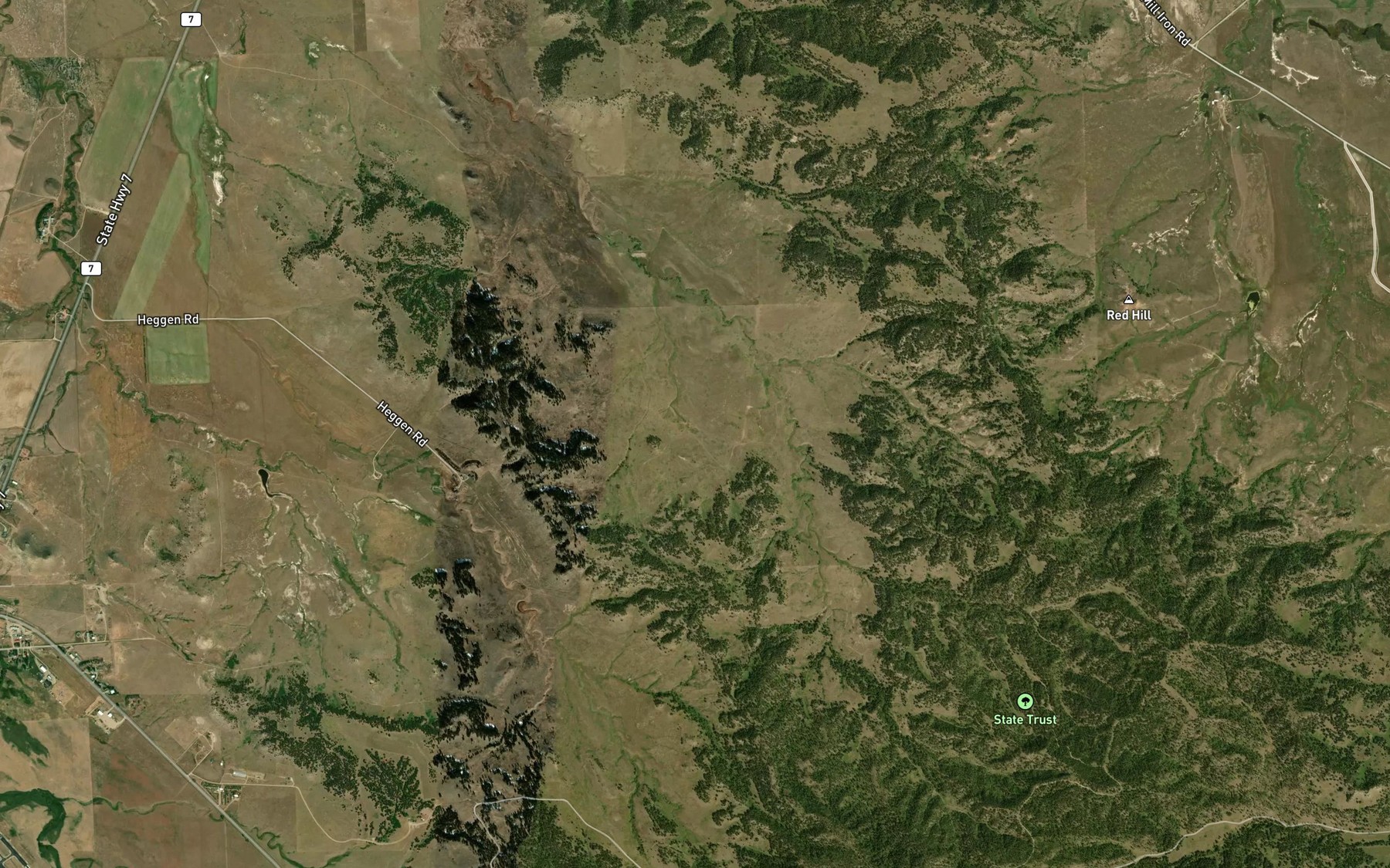 Satellite map of the Sinrud Spring
