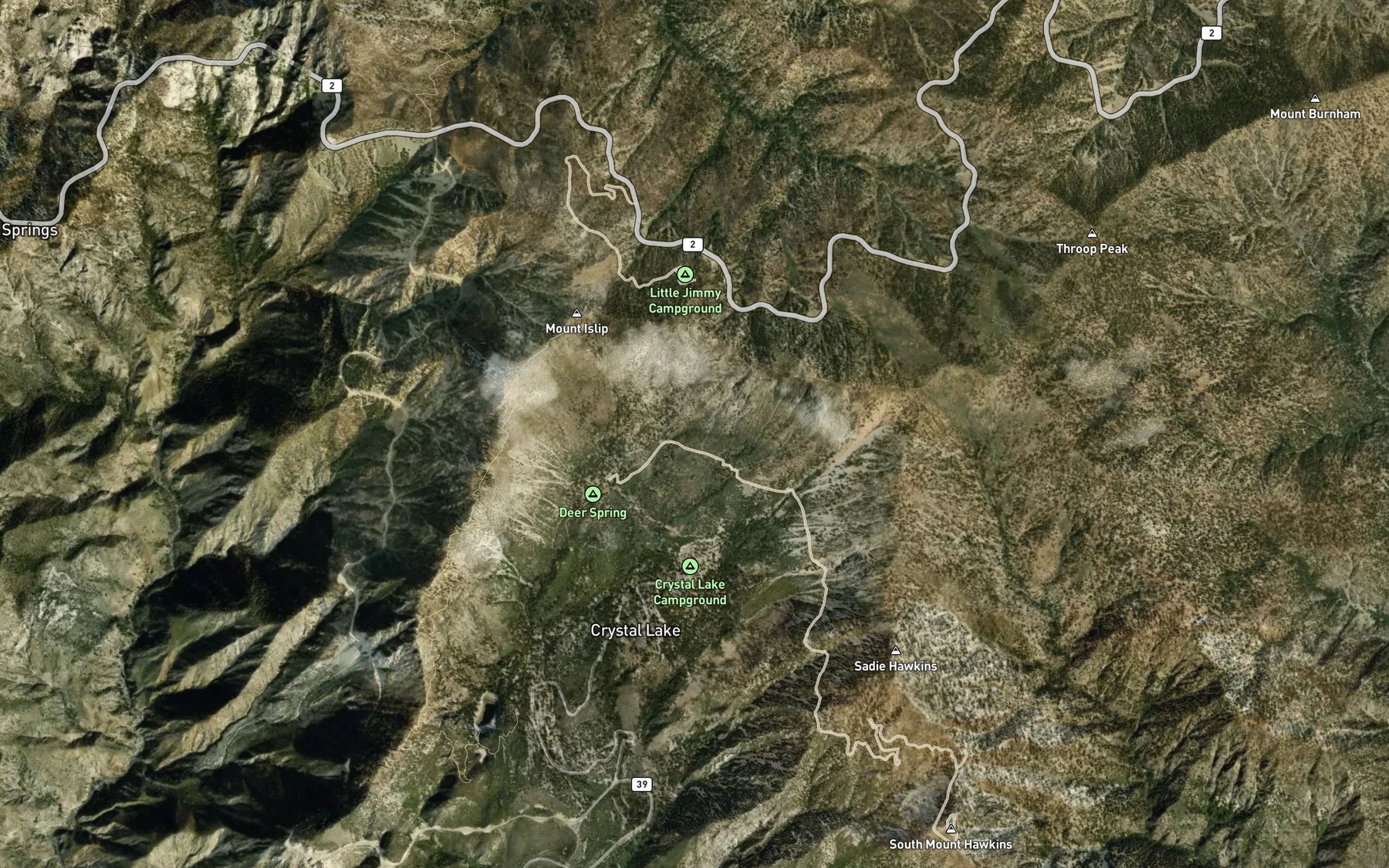 Satellite map of the Big Cienega