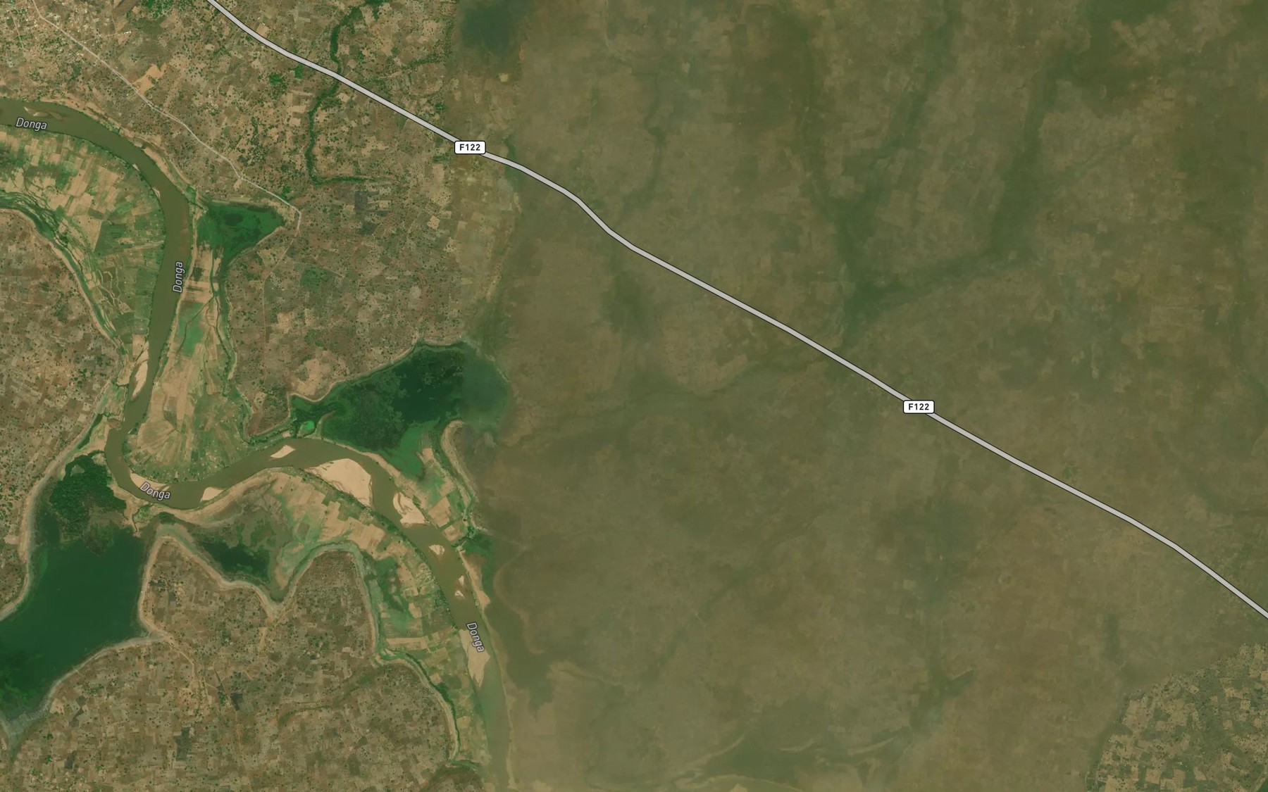 Satellite map of the River Nekia