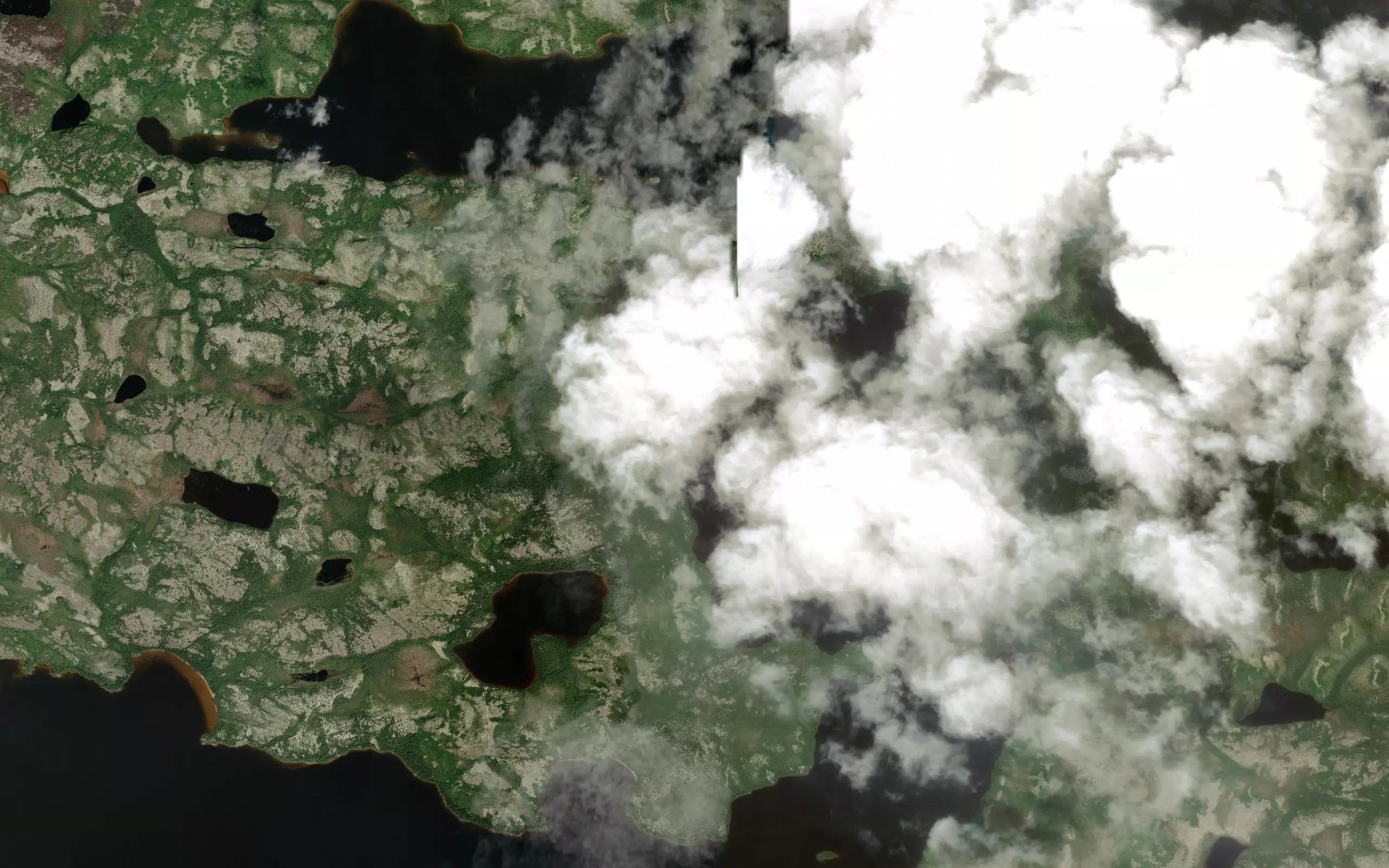 Satellite map of the Lac Chiyaskw Auchikwasut